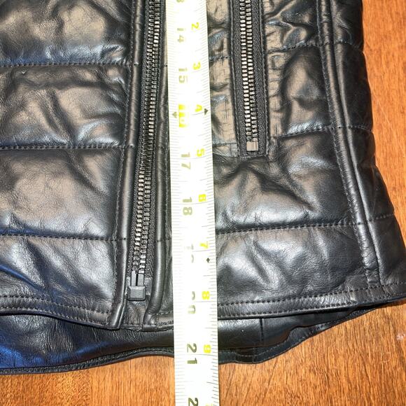 Alexander Wang x H&M Womens Jacket 2 Black Leather Moto Quilted - Picture 7 of 7